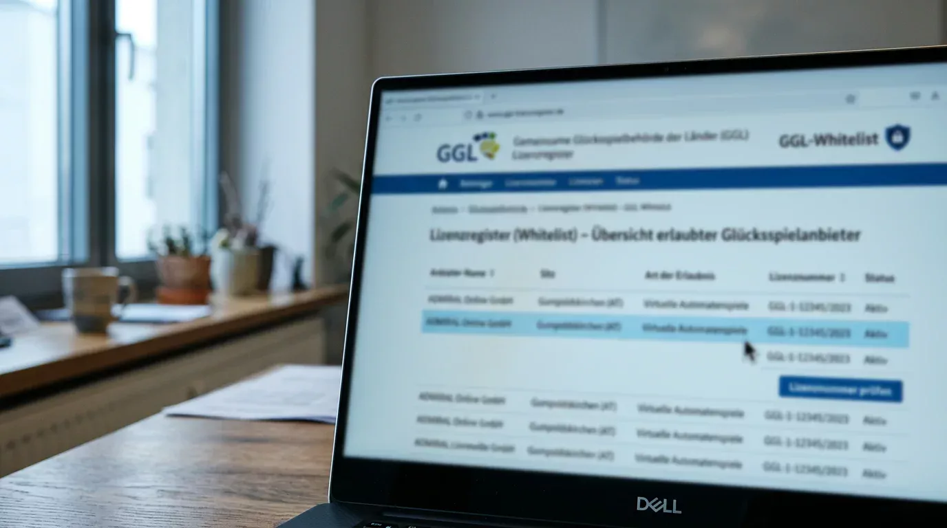 GGL-Whitelist und Erkennungsmerkmale eines lizenzierten deutschen Online-Casinos im Detailvergleich