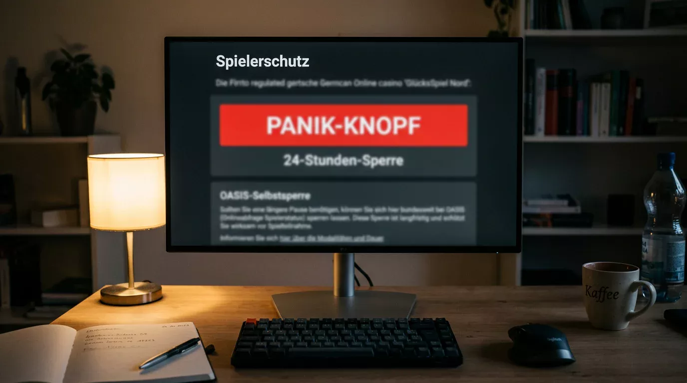 OASIS-Sperrsystem im deutschen Online-Casino mit Panik-Button und Selbstsperre-Funktion